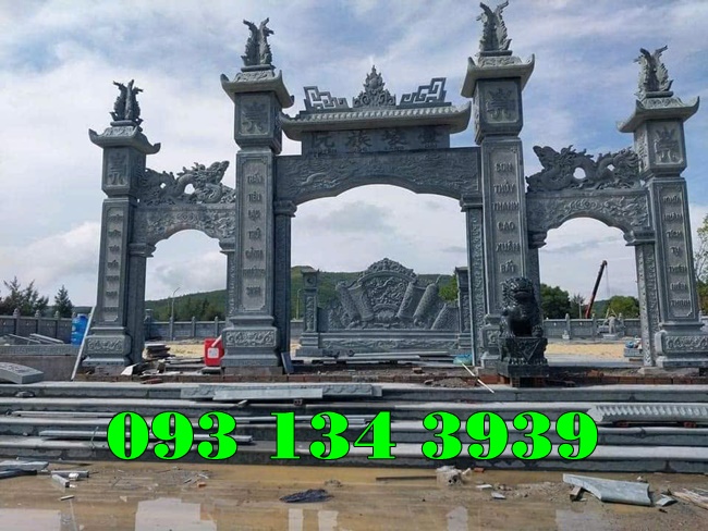 Mẫu cổng đá nghĩa trang đẹp^2025